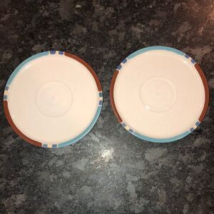 Dansk Mesa White Saucers Set of TWO